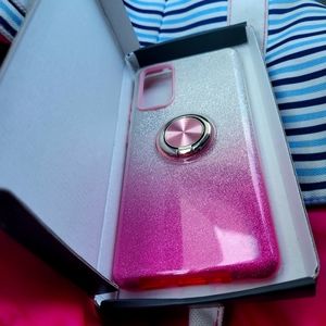 Samsung s21 fe 5g cell phone case glitter pink ombre